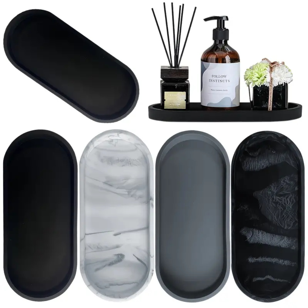 Perfume Fragrance House - 1Pc Bathroom Vanity Silicone Tray, Rectangular