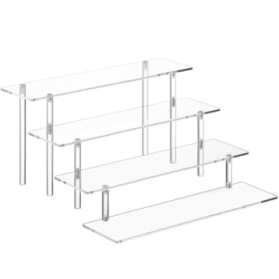 Perfume Fragrance Holder - 4 Tier Acrylic Perfume Organizer Stand,