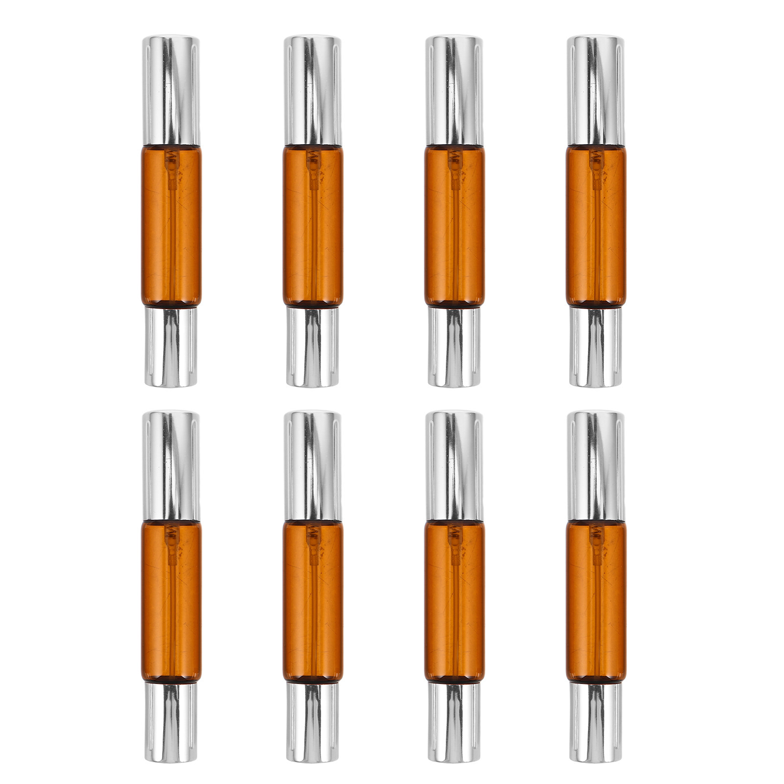 Perfume Refill Bottle - 8Pcs Amber Glass Essential Oil Roller