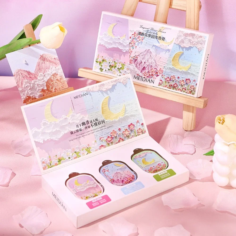 Perfume Zara Pink Flambe - Romantic Flower Solid Perfume Balm Box