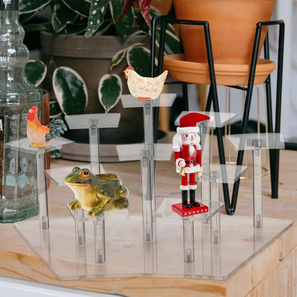 8/10 Tier Acrylic Display Rise - Perfume Fragrance Holder recension och pris