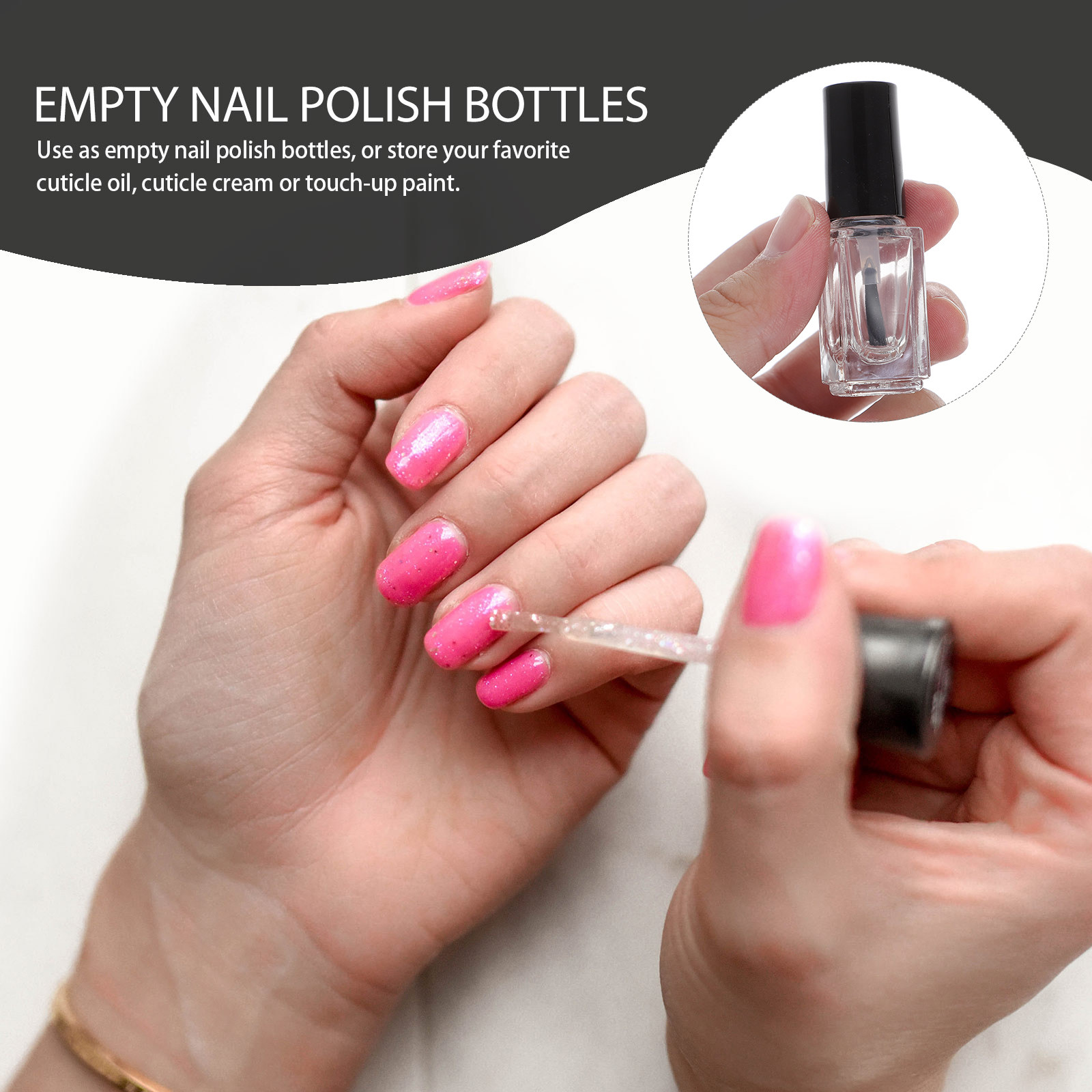 20Pcs Exquisite Glass Nail Pol - Perfume Refill Bottle recension och pris