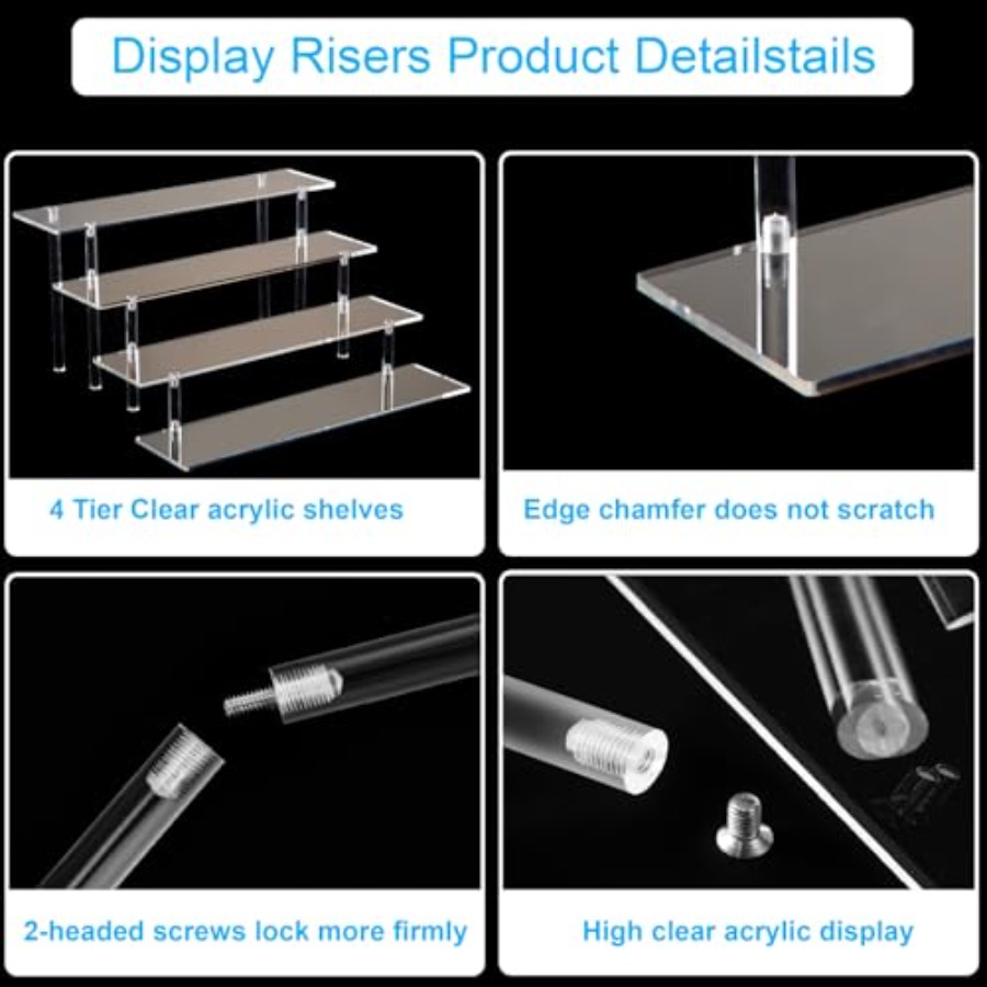 4 Tier Acrylic Perfume Organiz - Perfume Fragrance Holder recension och pris