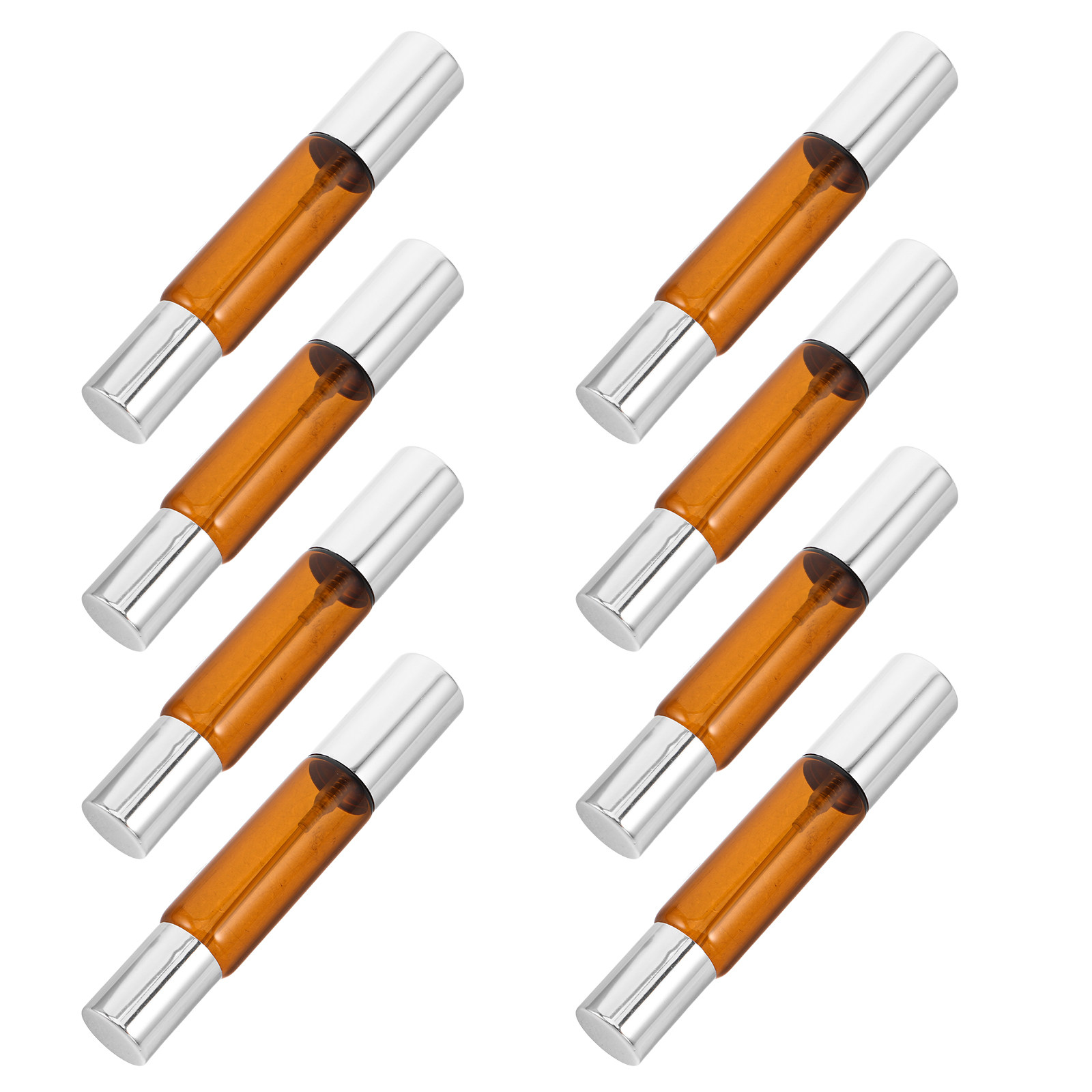 8Pcs Amber Glass Essential Oil - Perfume Refill Bottle recension och pris