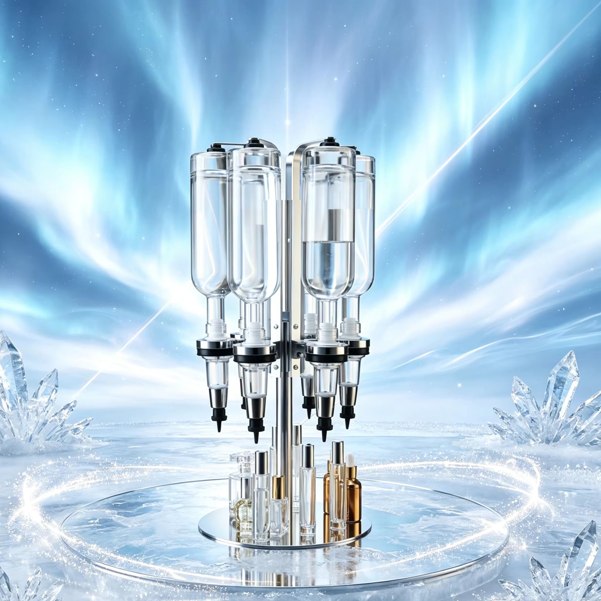Silver 375ml 6 Bottle Perfume  - Perfume Fragrance Holder recension och pris