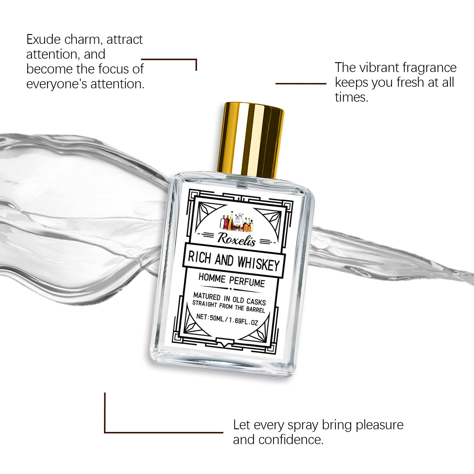 Roxelis 50ml Charm Whisky Men' - Fragrance And Perfume recension och pris