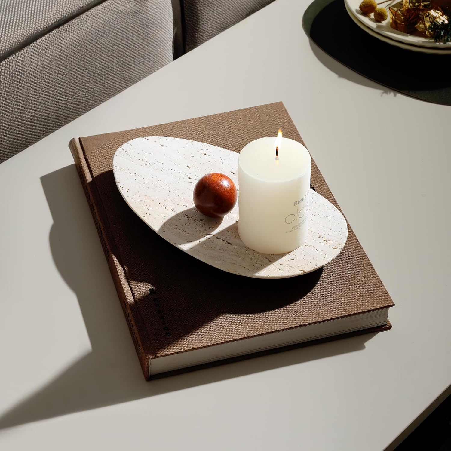 Travertine Vanity Tray for Bat - Perfume Fragrance House recension och pris